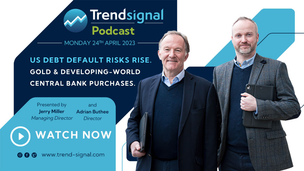 Podcast: US Debt default risks rise. Gold and developing-world central bank purchases. 