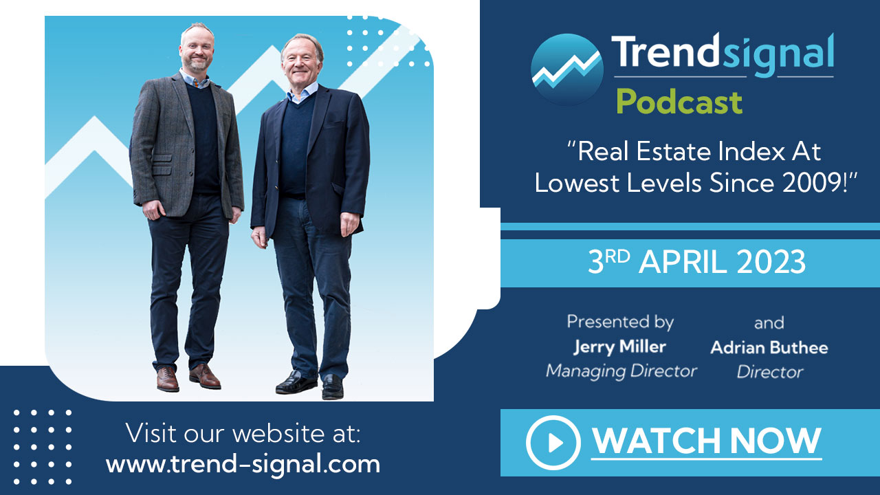Podcast: Real Estate Index at Lowest levels since 2009!