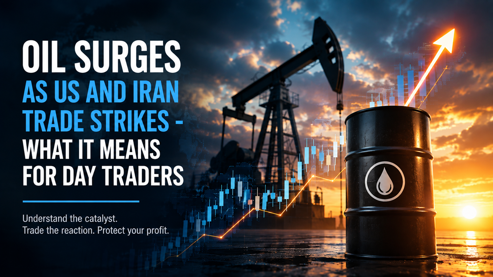 Oil Surges as US and Iran Trade Strikes - What It Means for Day Traders