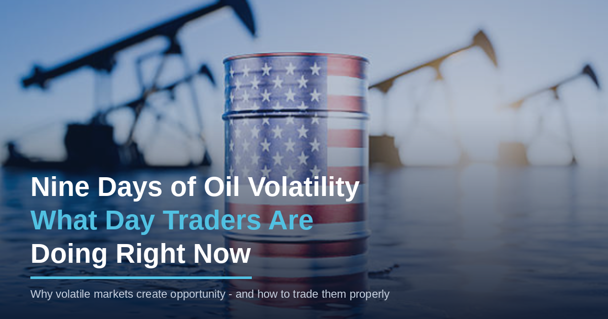 Nine Days of Oil Volatility - What Day Traders Are Doing Right Now
